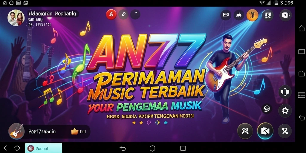 Tampilan seru gameplay AN777 yang menantang keterampilan musik Anda.