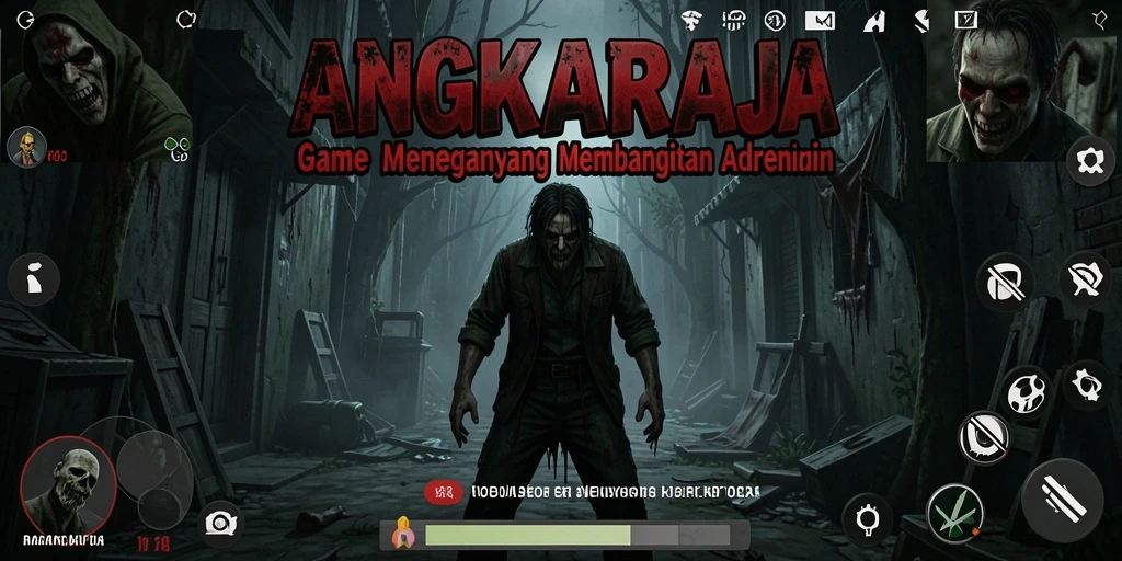 Tangkapan layar dari gameplay menakutkan dalam ANGKARAJA.
