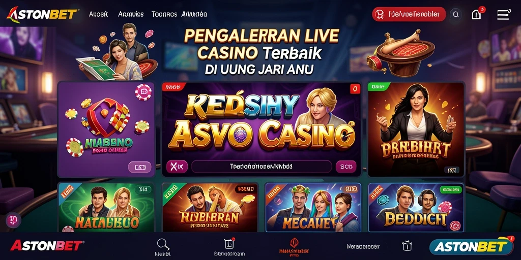 Gameplay mendebarkan di Live Casino ASTONBET dengan dealer profesional.