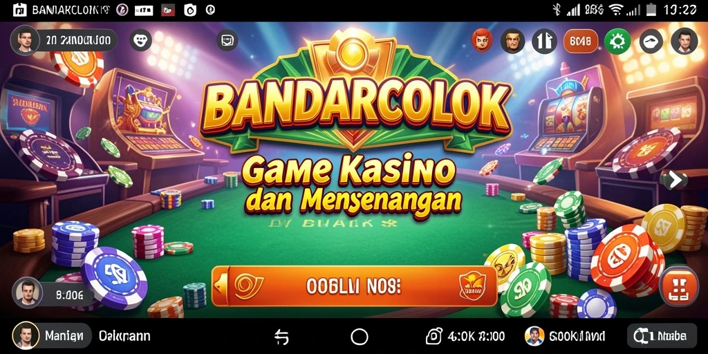 Screenshot gameplay BANDARCOLOK yang menampilkan suasana kasino yang seru.