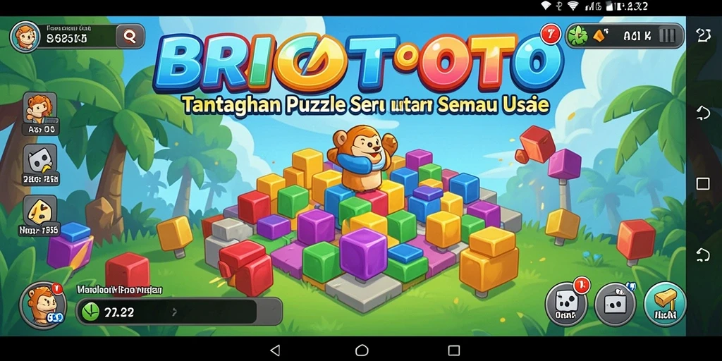 Tampilan gameplay seru di dalam BRIOTOTO yang penuh teka-teki.