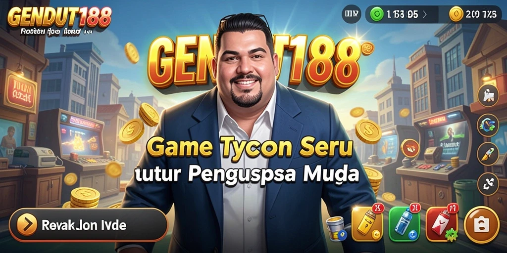 Screenshot gameplay GENDUT188 menampilkan simulasi bisnis yang seru.