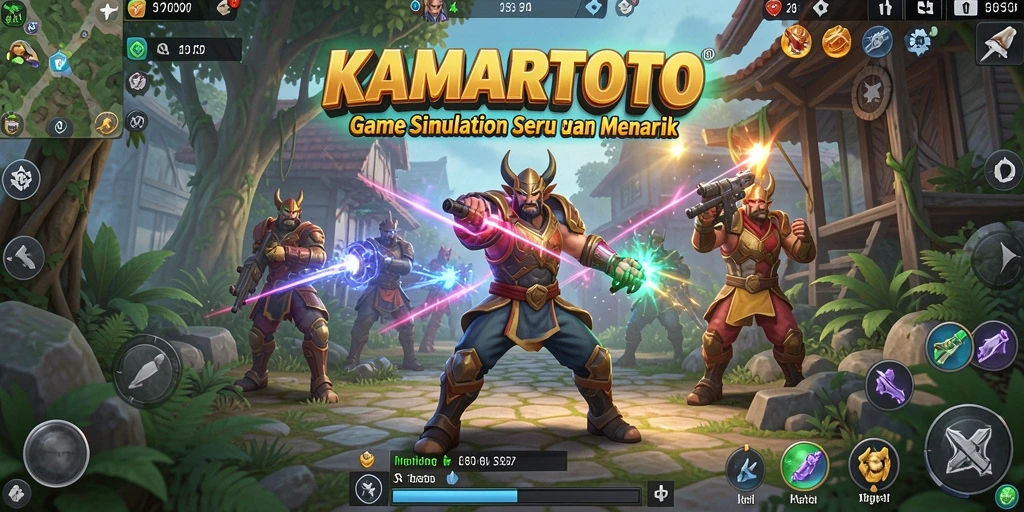 Tampilan gameplay KAMARTOTO yang penuh aksi dan interaksi.