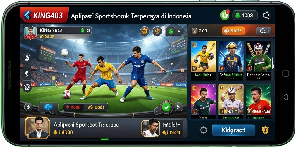 Tampilan utama KING403 dengan opsi taruhan olahraga yang menarik.