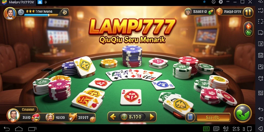 Tangkapan layar gameplay QiuQiu di LAMPU777 yang seru.