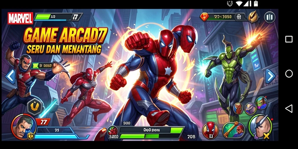 Tangkapan layar gameplay MARVEL77 yang mendebarkan dan penuh aksi.