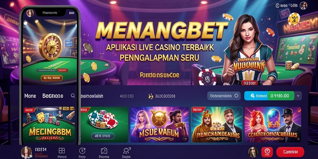 Tampilan menarik gameplay Live Casino di MENANGBET.