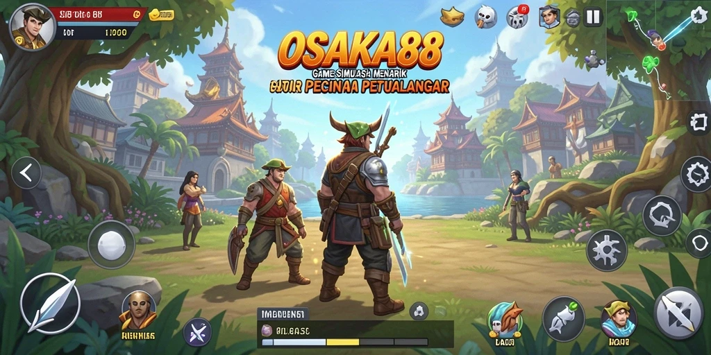 Tangkapan layar OSAKA88 yang menampilkan pengalaman gameplay yang mendebarkan.