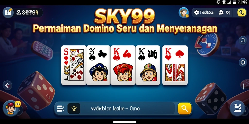 Tampilan utama gameplay <strong>Domino</strong> yang memukau dan interaktif.