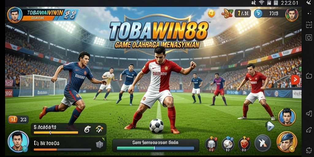 Tampilan gameplay TOBAWIN88 yang menegangkan dalam aksi olahraga.