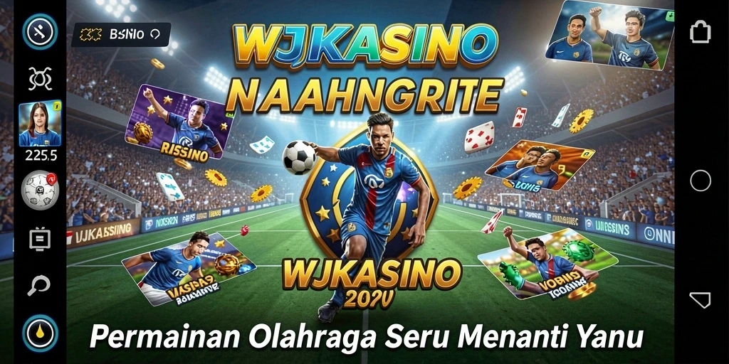 Screenshot utama WJKASINO menampilkan aksi olahraga yang mendebarkan.